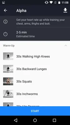 Runtastic Results Training App android App screenshot 2